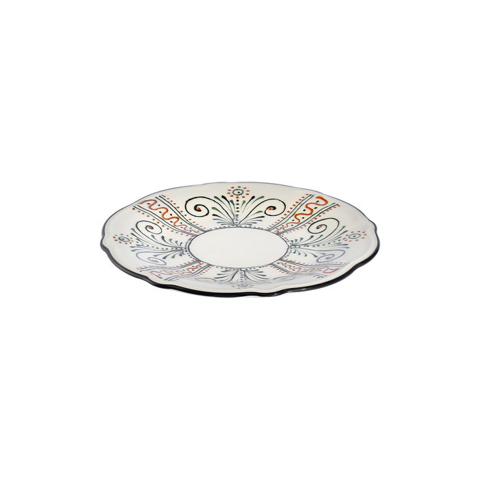 Hermia Helen Fulya 24 Ytkm Juego de Cena de Porcelana Multicolor de 24 Piezas